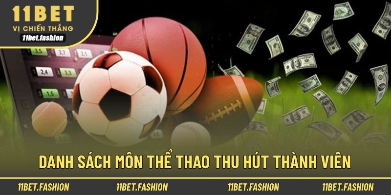 Danh sách môn thể thao thu hút thành viên
