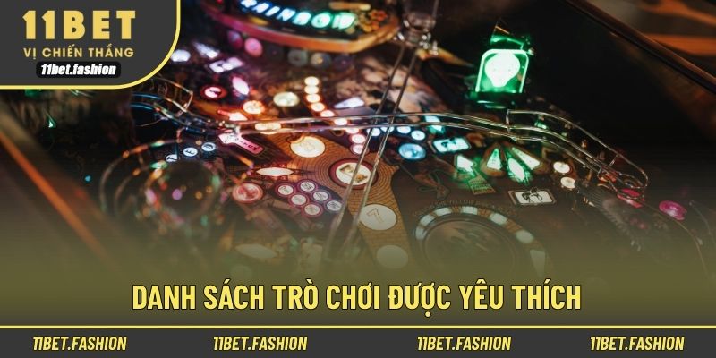 Danh sách trò chơi được yêu thích